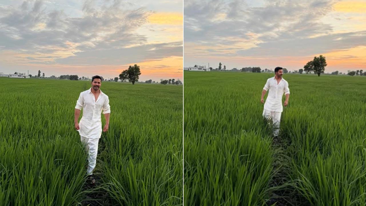 Border 2: Varun Dhawan spends peaceful moments at Punjab farms amid shoot