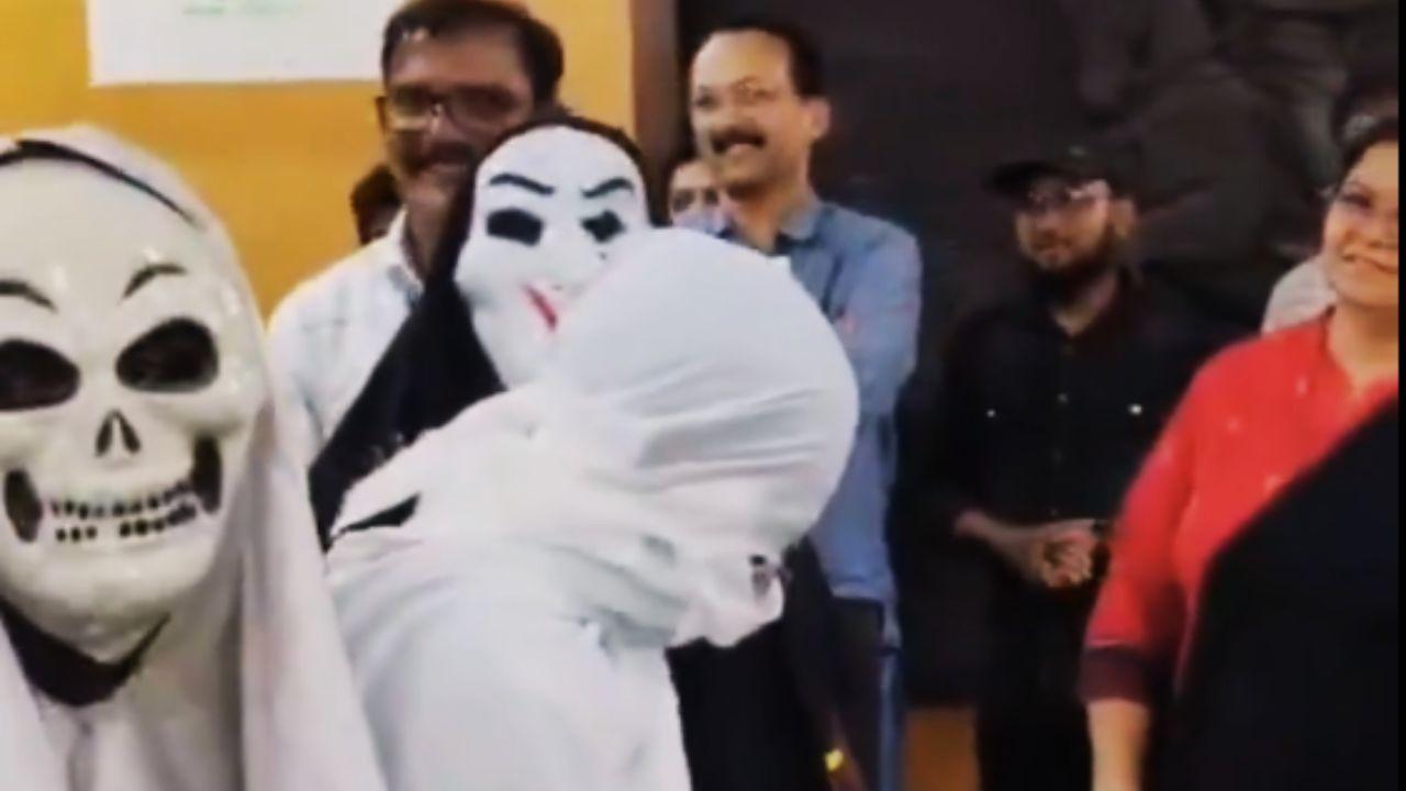 Maharashtra: Vasai residents stage ghost-themed protest over playground in cemetery