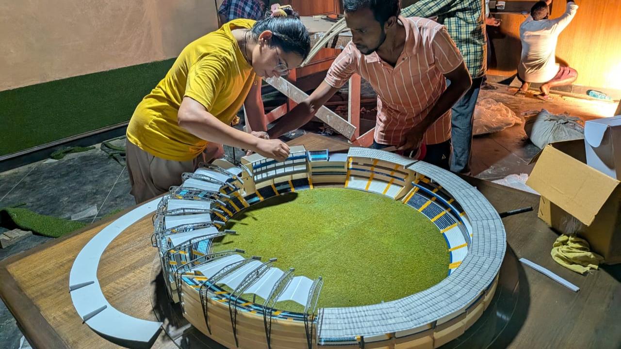 The museum will also have a look at the historic Wankhede Stadium from a bird's-eye view. The management has created a miniature of the stadium