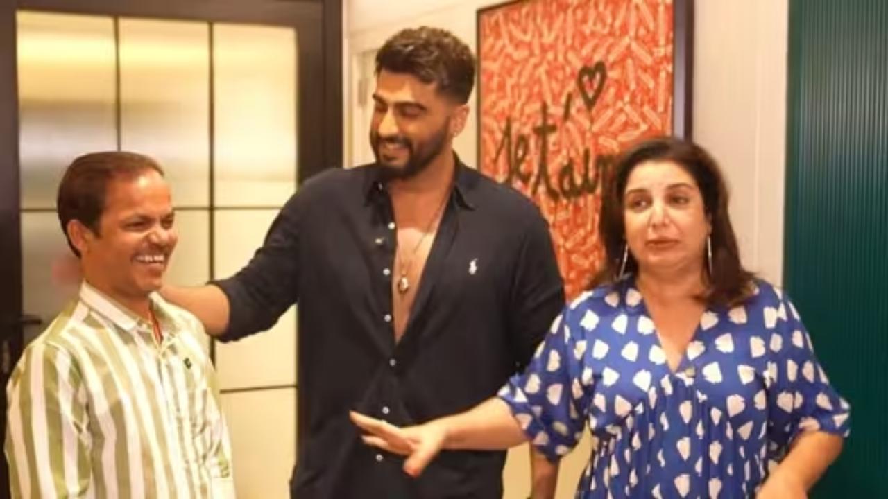 Arjun Kapoor calls cook Dilip the real star; Farah Khan says 'I am a star maker'