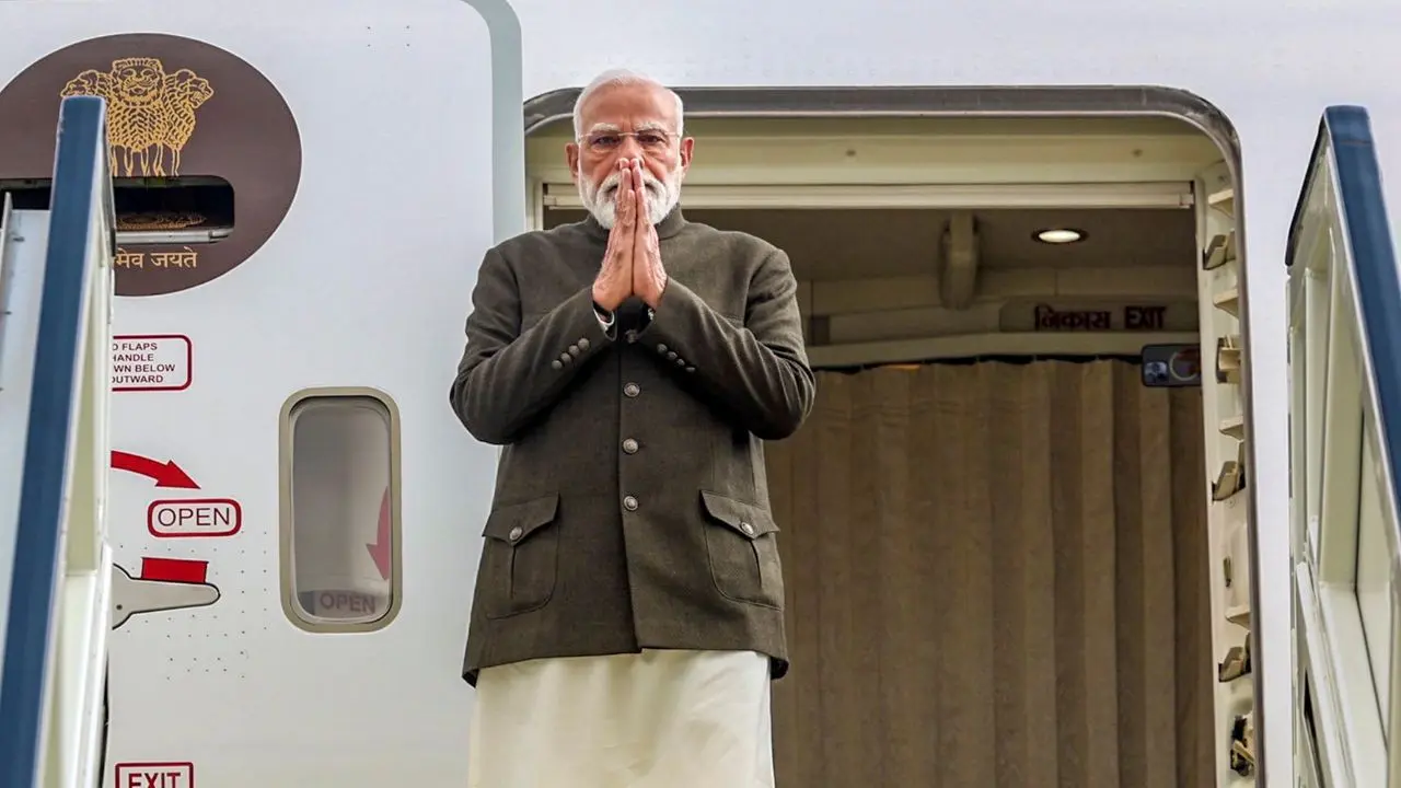 IN PHOTOS: Ethiopian PM drives Modi from airport in a warm gesture
