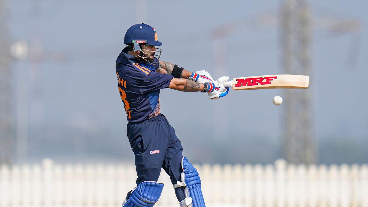 Against Andhra Pradesh at BCCI's Centre of Excellence in Bengaluru, Virat's impeccable chase-master instincts and tempo helped Delhi chase down 299 in just 37 overs