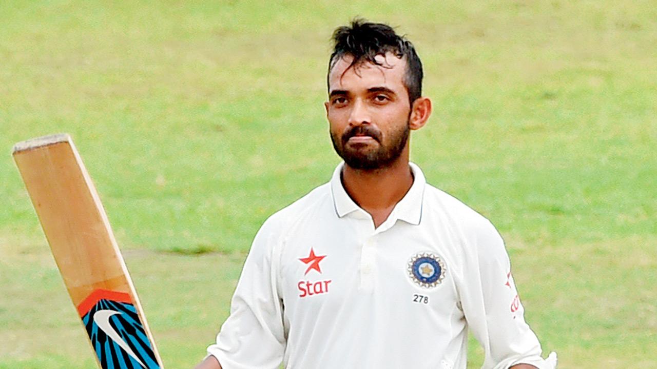 Ajinkya Rahane after scoring a century during the Colombo Test between India and Sri Lanka in August 2015. PIC/GETTY IMAGES