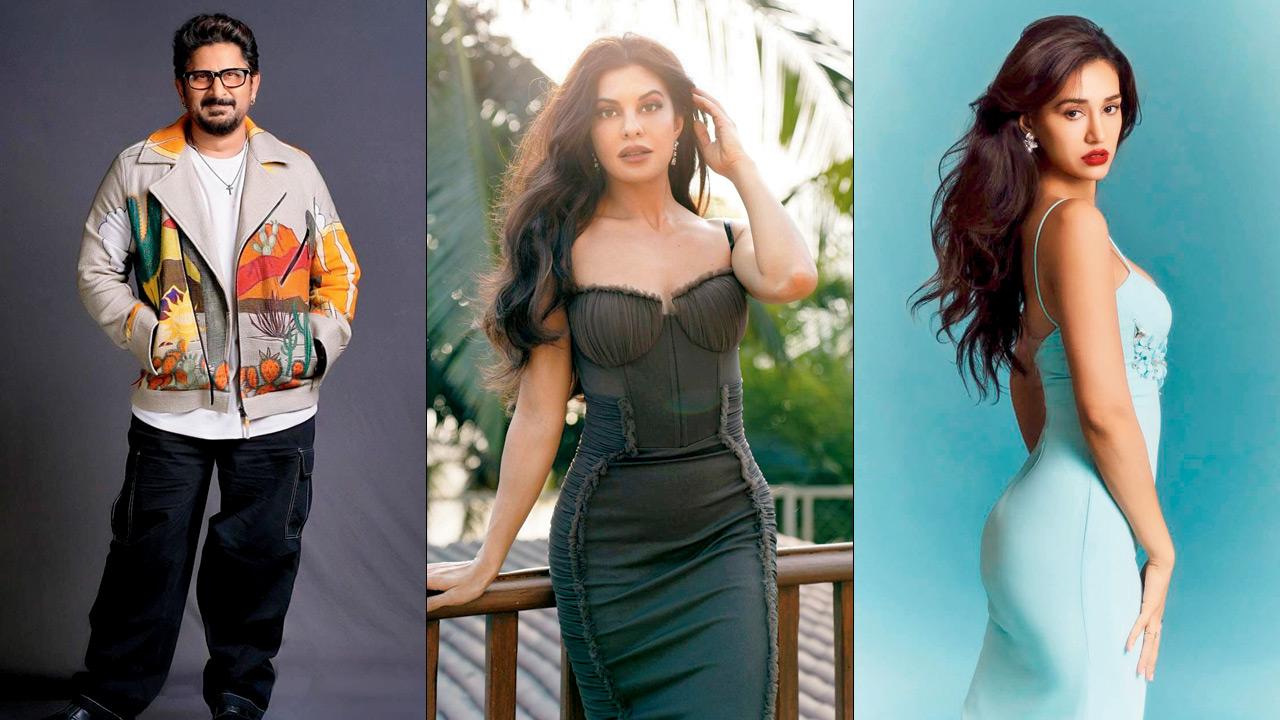(From left) Arshad Warsi, Jacqueline Fernandez, and Disha Patani also feature in the ensemble comedy