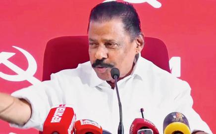 MV Govindan. PIC/X@THEKORAHABRAHAM