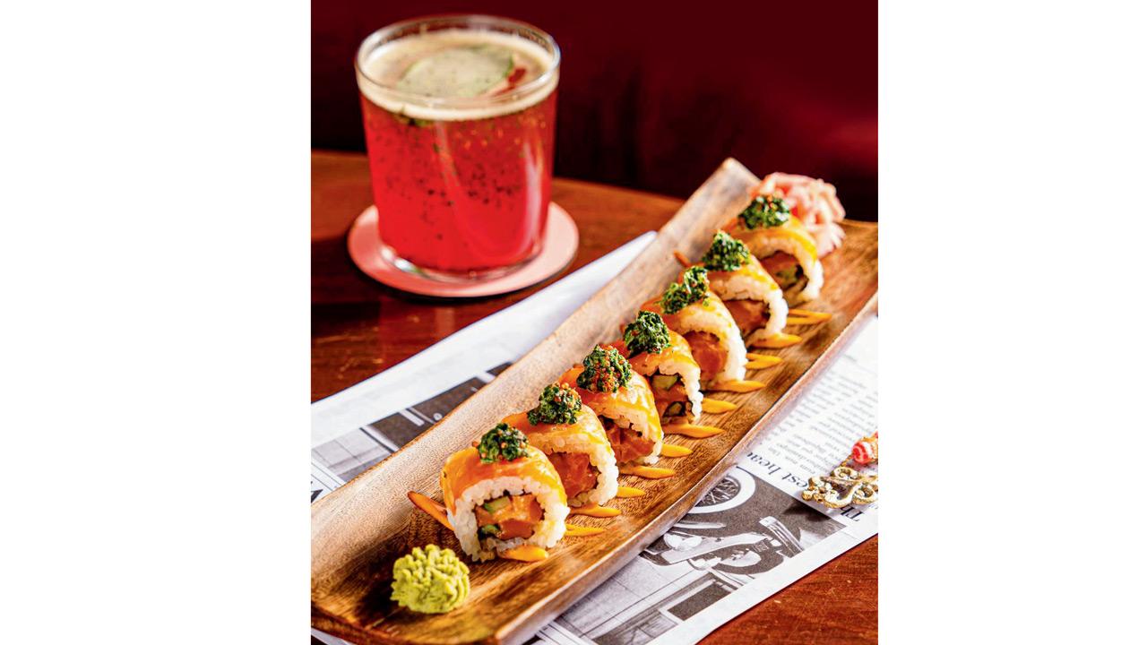 Spicy Mushroom Sushi. PIC courtesy/@blahbombay