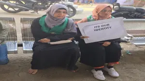 Students of Goregaon college protest against burqa ban; institute permits attire