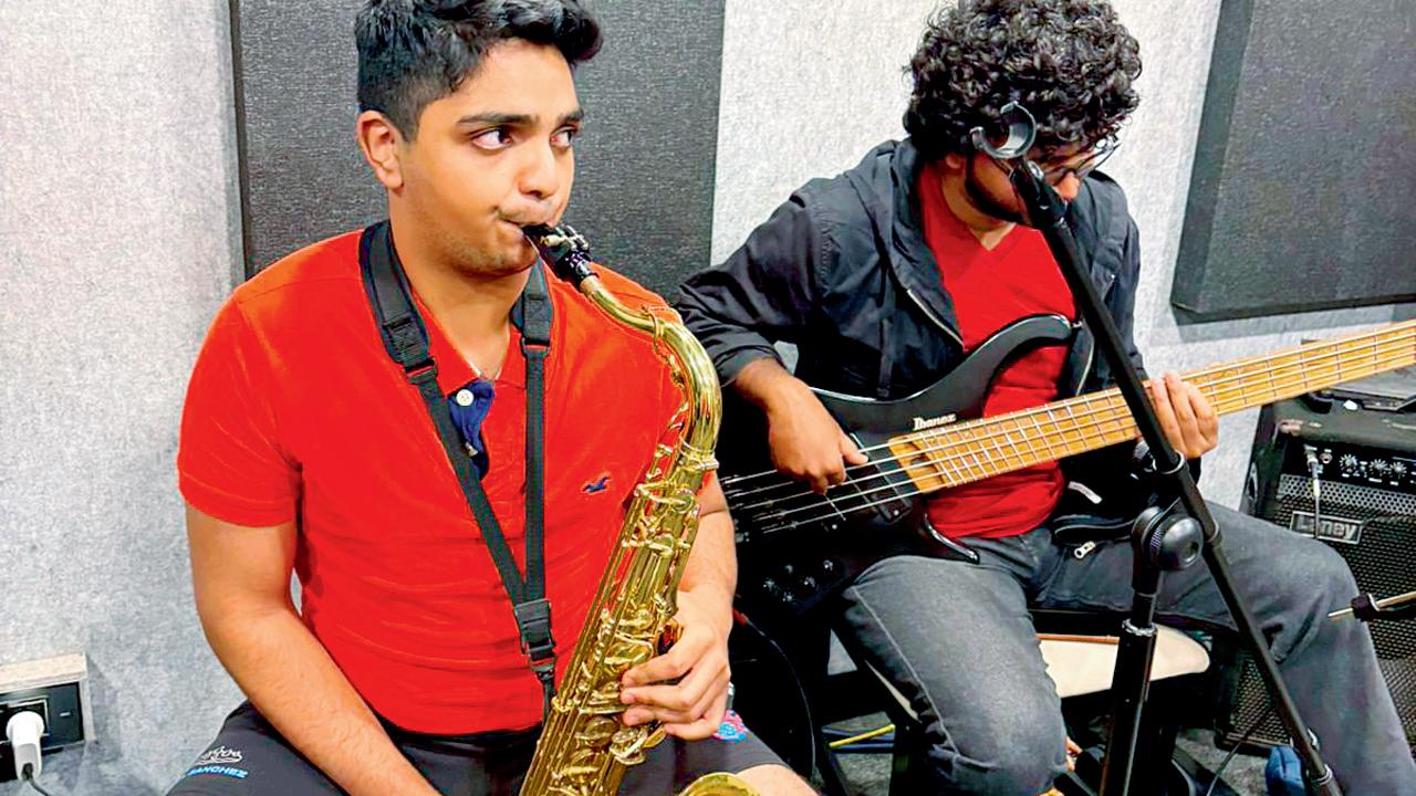 Enrico Rodrigues (left) in rehearsal.  PIC COURESTY/Niloufer rohira