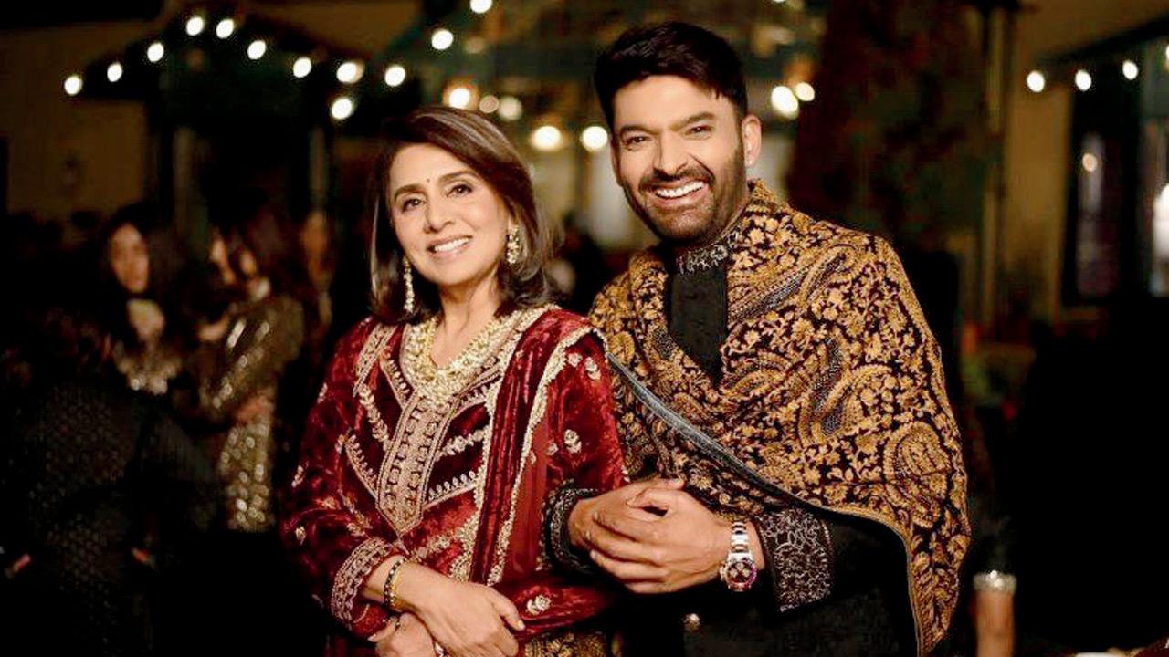 Dadi Ki Shaadi makers to wrap shoot in January after end-credit song (L-R) Neetu Kapoor and Kapil Sharma. Pics/Instagram