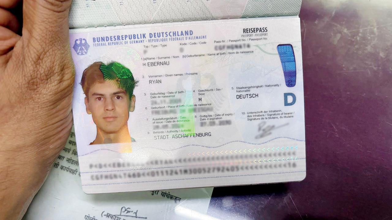Ryan’s recovered passport