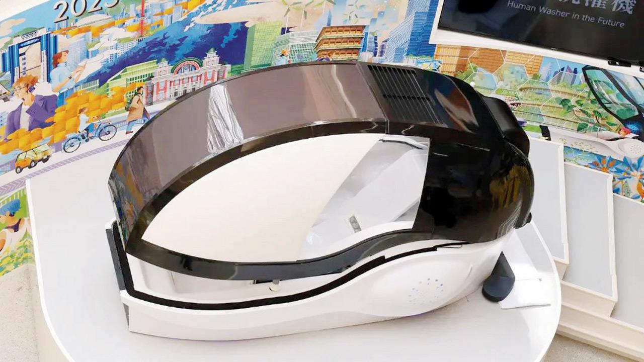 Japanese company unveils automatic ‘human washing machine’ that washes and dries