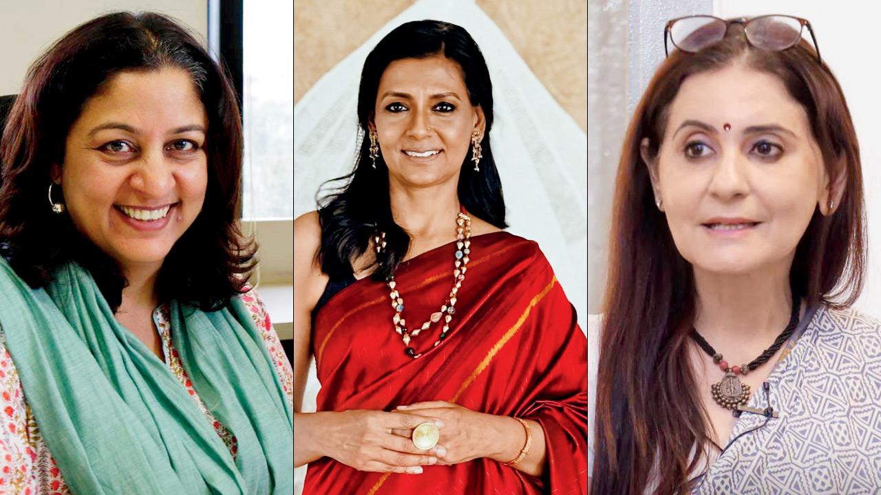 Safeena Husain, Nandita Das and Inakshi Sobti. File pics