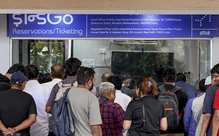 A significant number of IndiGo flights were also delayed at various airports. Pics/PTI