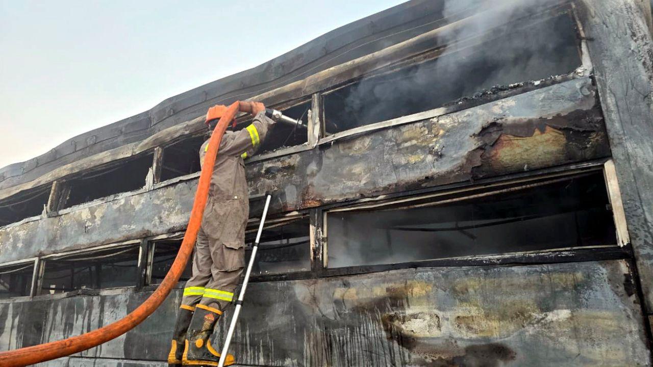 Rescue operations underway at the site of the incident