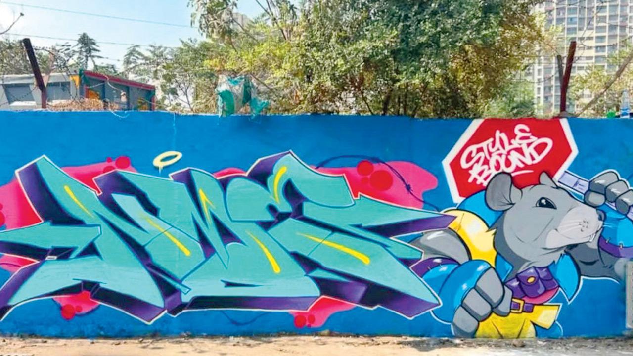 Graffiti by NME and his fellow artists. Pic Courtesy/@nmegraff