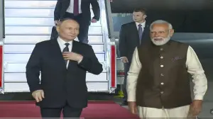 IN PHOTOS: Russian president Putin arrives in Delhi to a red carpet welcome