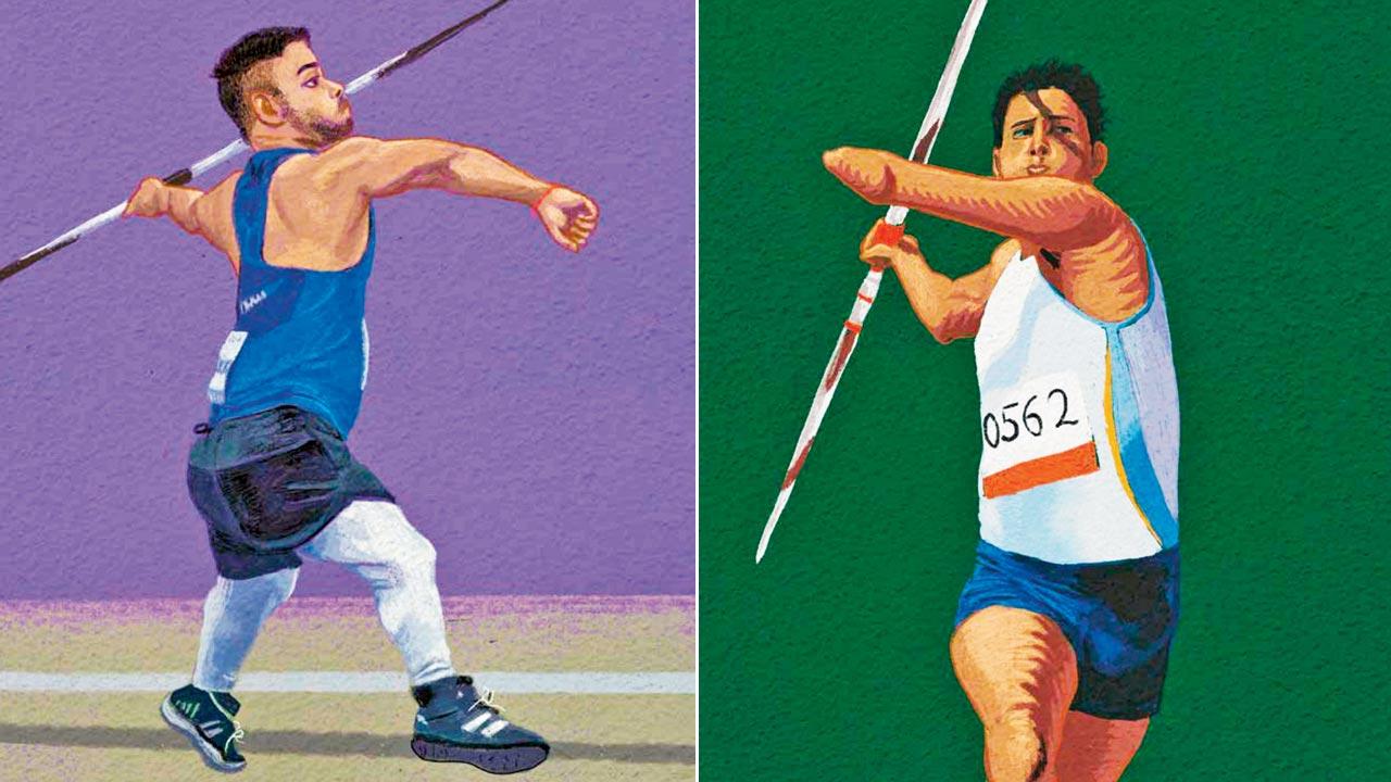 Navdeep Singh; and Devendra Jhajharia. Illustrations Courtesy/harpercollins; Mistunee Chowdhury
