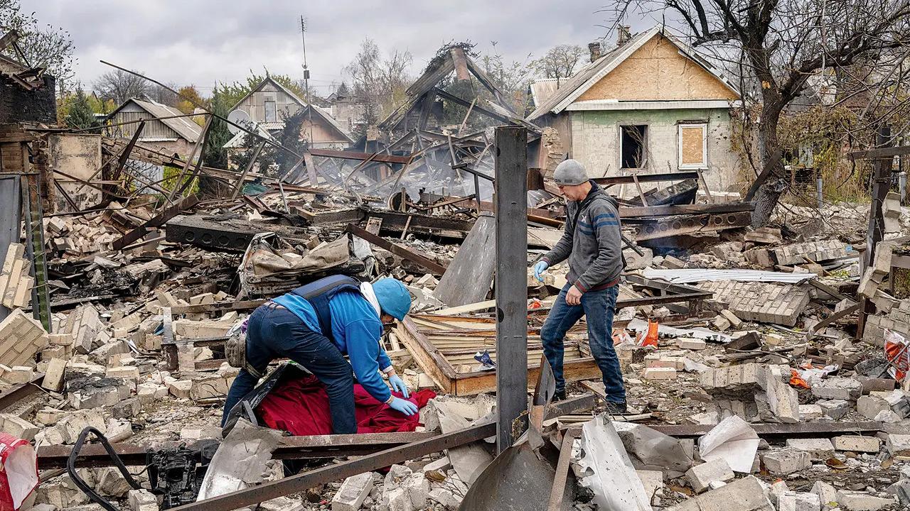 Destruction caused by Russian attacks. PIC/GETTY IMAGES