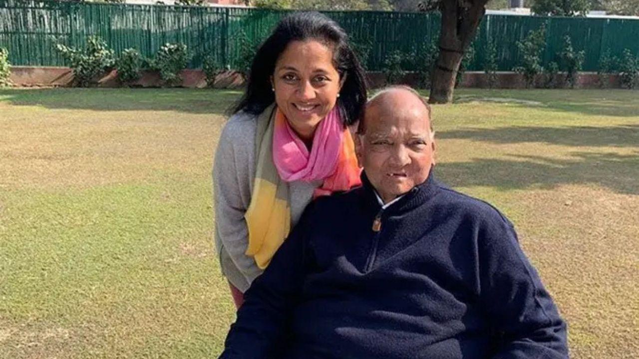 Sharad Pawar was born in Baramati, in Pune district. He studied in a college in Pune and earned a bachelor’s degree in commerce. Sharad Pawar married Pratibha Shinde in 1967; they have a daughter, Supriya (in photo), who is a sitting MP from the Baramati constituency in Lok Sabha. PIC/ Mid-Day archives 