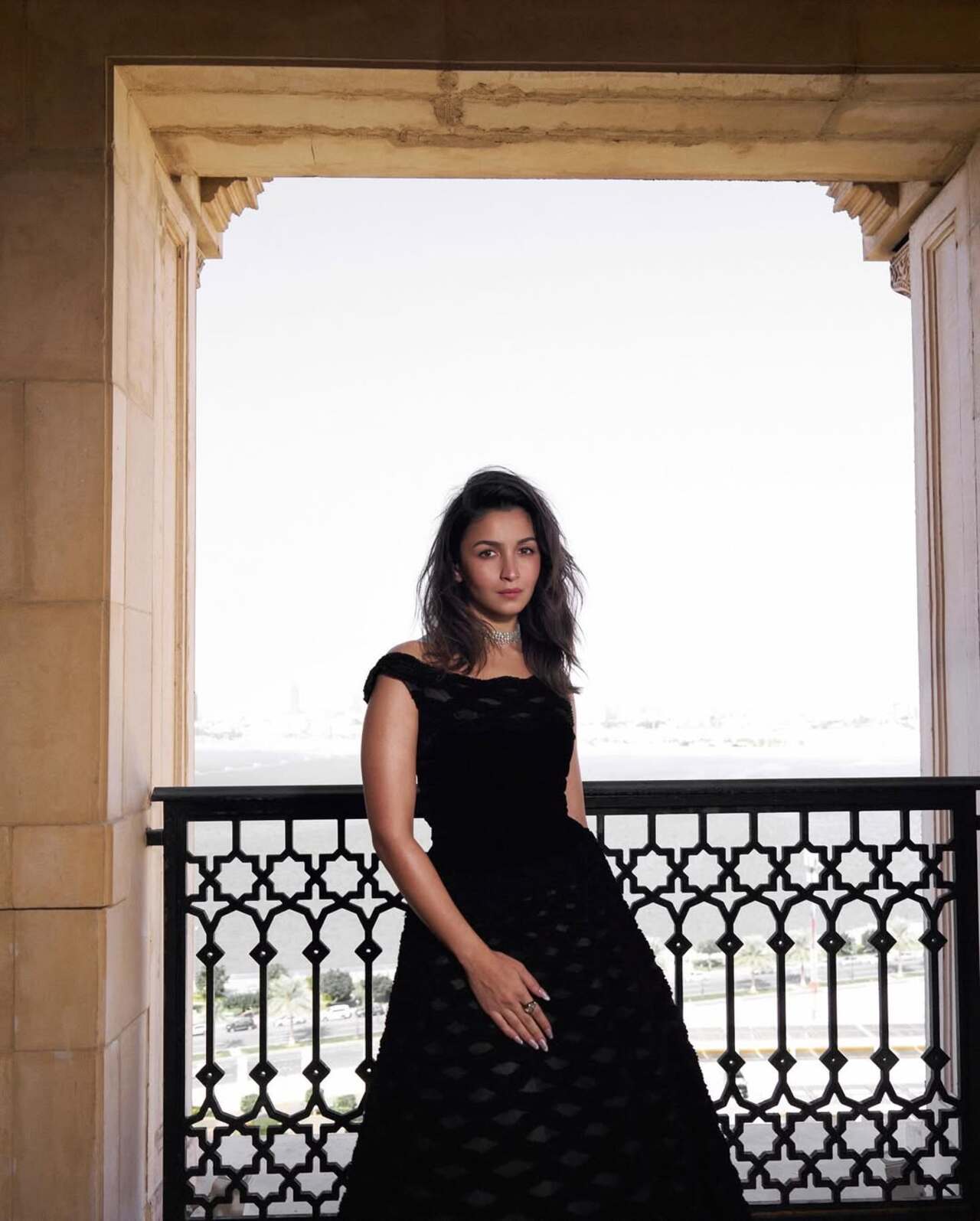 Alia Bhatt channels old Hollywood glamour in elegant black dress at the Red Sea Film Festival. The flowy silhouette of the outfit gave it a glamorous and timeless appeal. The actress paired the look with black stilettos.