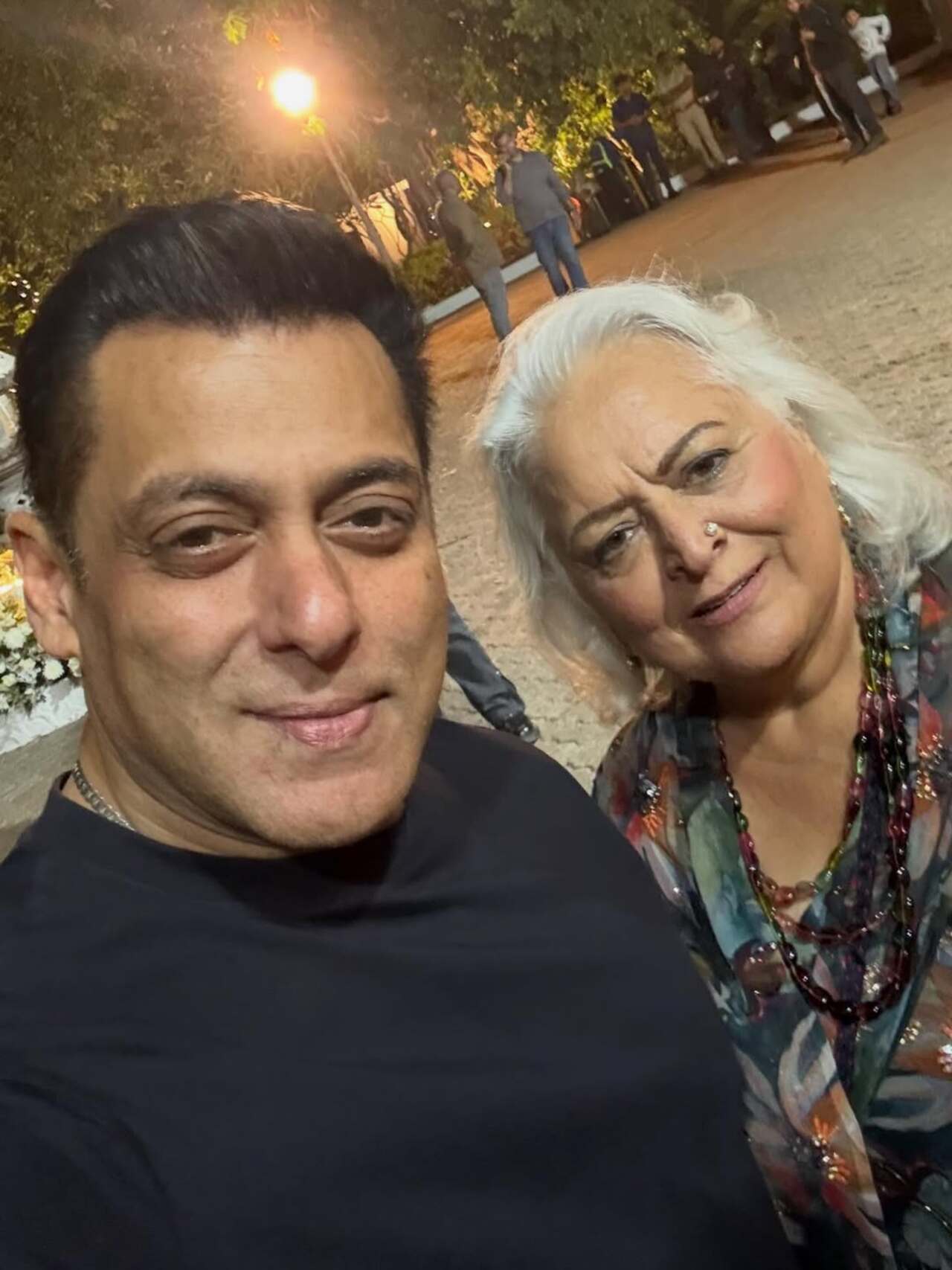 <p>Salman`s sister and close friend Bina Kak also posed with him as she shared a selfie with the actor. He looked all joyous for the celebrations.</p>
