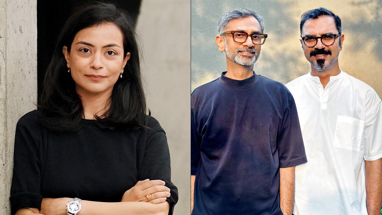 (from left) Veeranganakumari Solanki , Jiten Thukral and Sumir Tagra