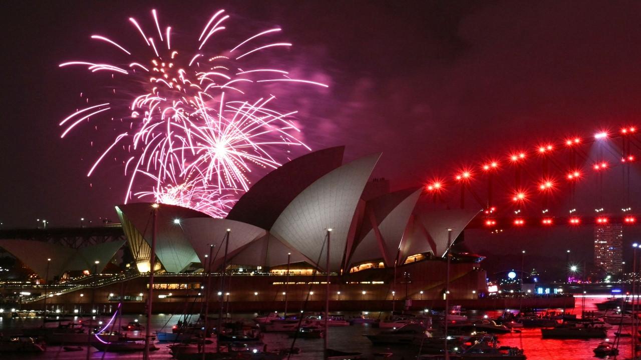 Fireworks go off at Opera House, Harbour Bridge ahead of New Year 2026