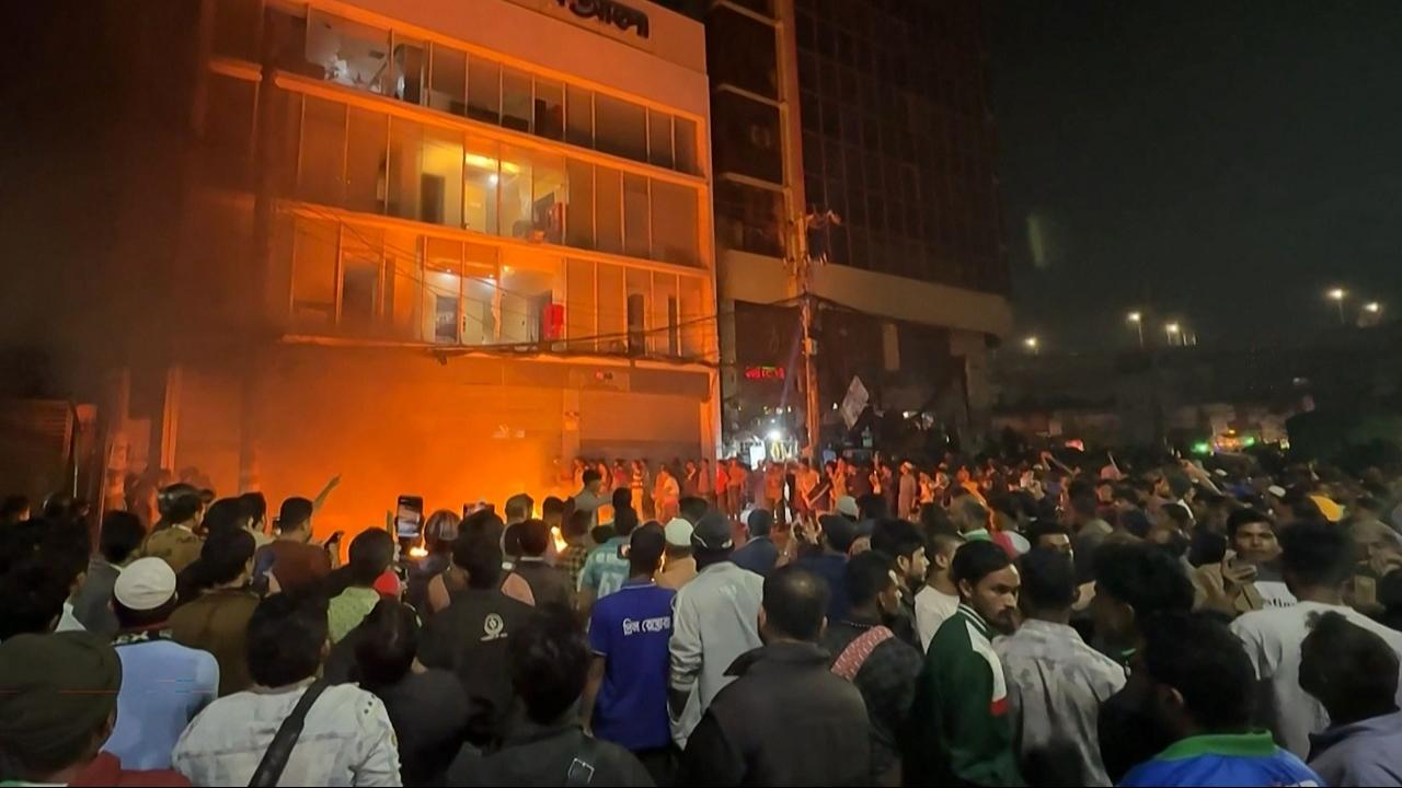Bangladesh protests intensify after activist’s death, media offices set ablaze