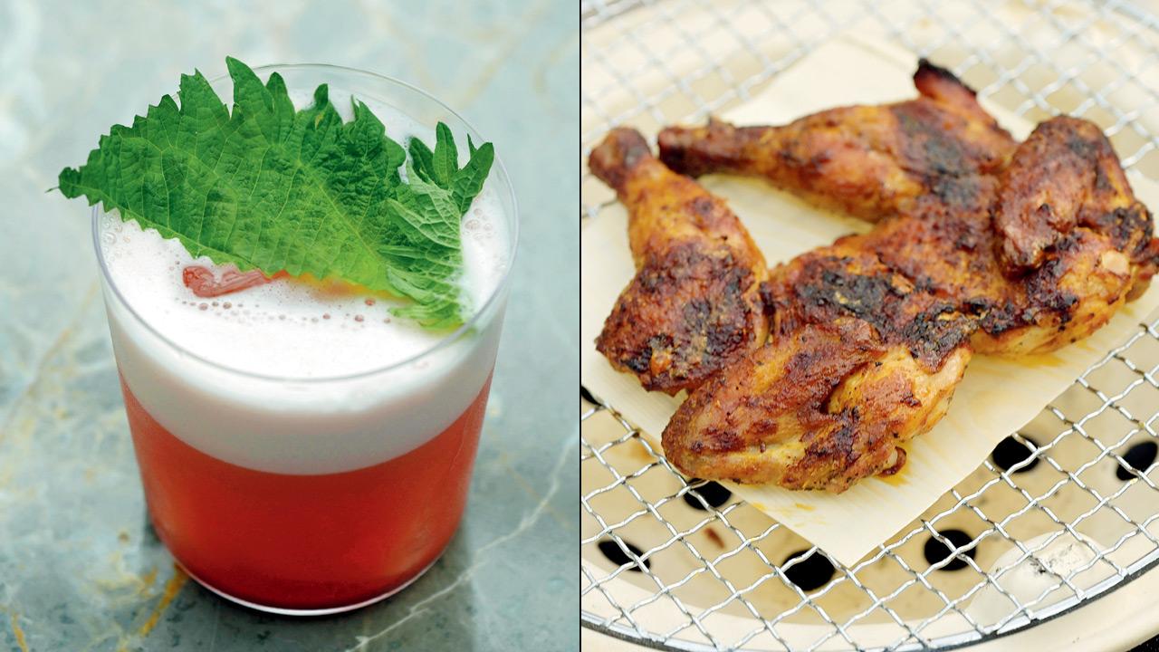 Ume Sour and Robata-Grilled Baby Chicken