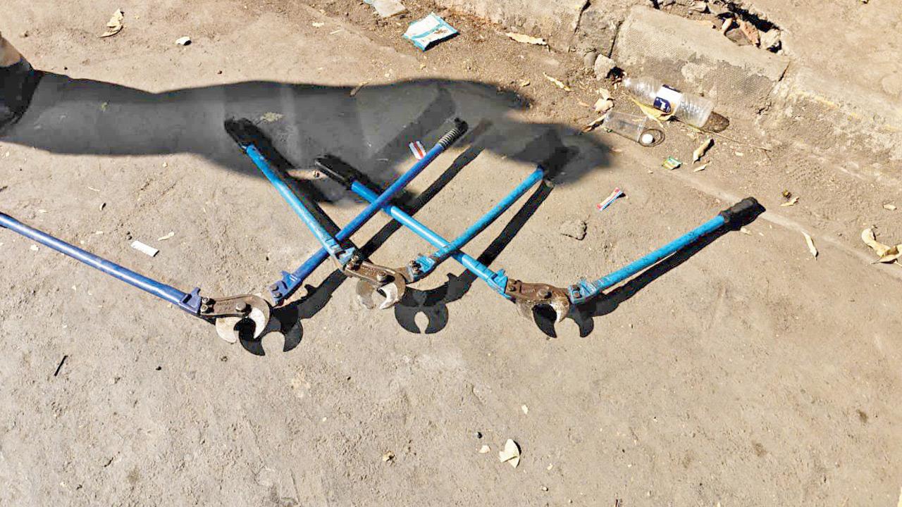 Wire cutters seized by the police