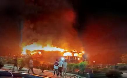 The blaze broke out in Birch by Romeo Lane club, located in North Goa's Arpora area, some 25 kilometres away from Panaji. File pic  