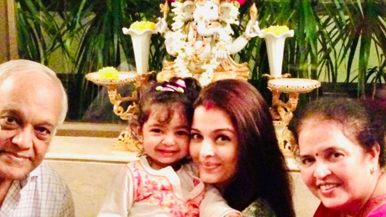 Aishwarya Rai treats fans to an unseen pic of Aaradhya with her grandparents