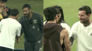 Lionel Messi Mumbai visit: Ajay Devgn, Tiger Shroff booed by crowd - watch video