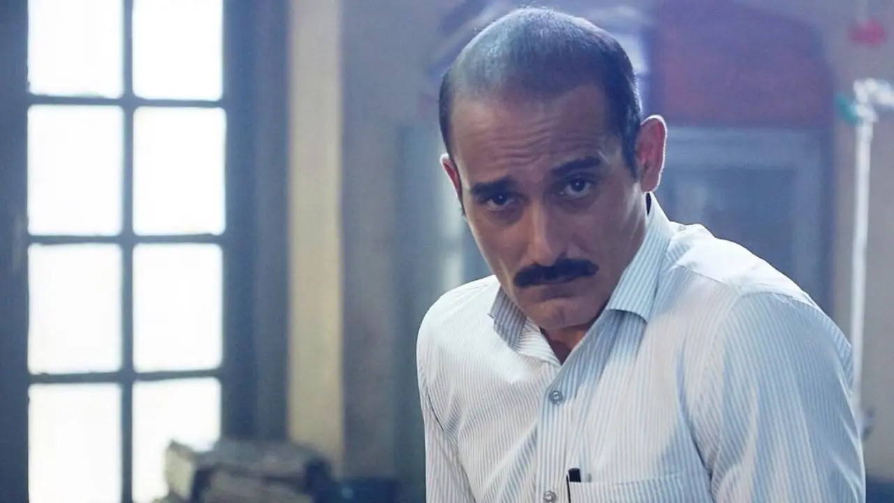 Akshaye Khanna delivers a gripping performance in Ittefaq as Dev, the sharp and unrelenting police officer determined to untangle a double-murder mystery.