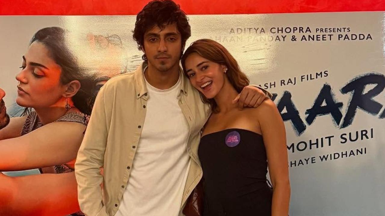 Ananya Panday recalls Ahaan Panday getting nervous ahead of Saiyaara