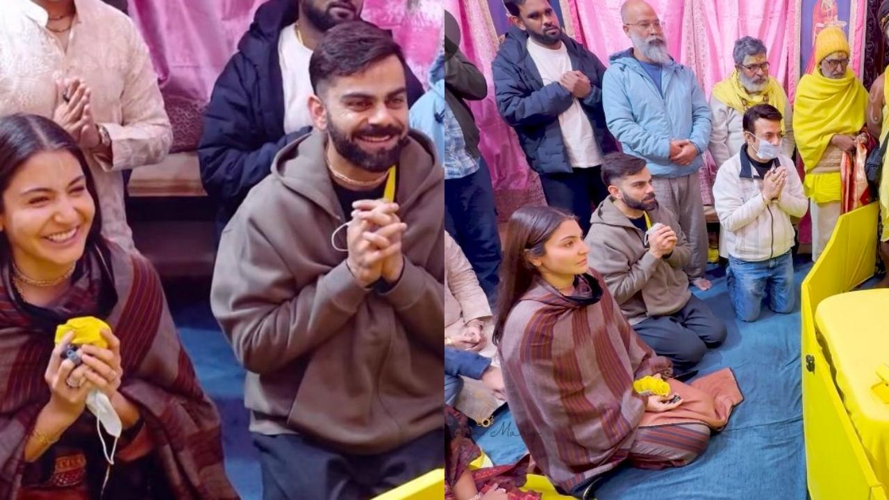 Anushka Sharma and Virat Kohli visit Premanand Maharaj during India trip