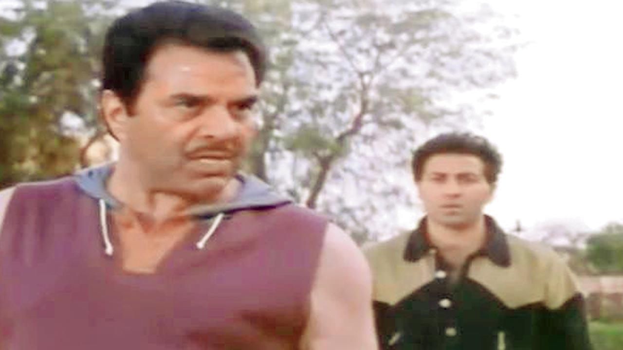 Dharmendra and Sunny Deol 