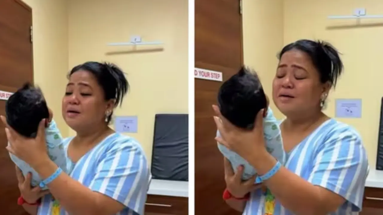Bharti Singh gets emotional as she holds her son for the first time