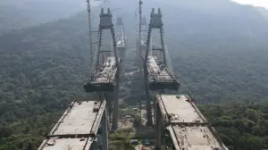 India’s tallest road bridge takes shape in terrain once commanded by Shivaji
