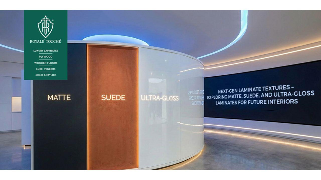 Next-Gen Laminate Textures-Exploring matte, suede, and ultra-gloss laminates for future interiors.