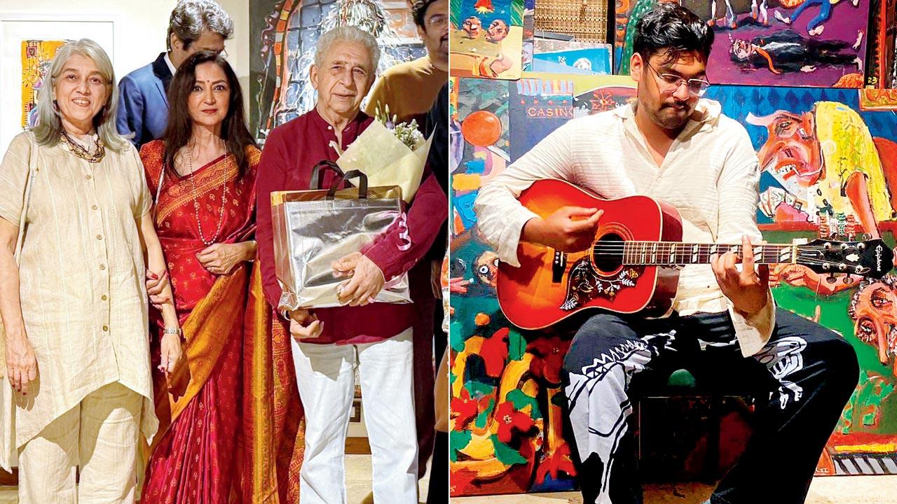 (From left) Ratna Pathak Shah; Anooradha Patel; Naseeruddin Shah. Pic Courtesy/Method; (right) Aditya Singh