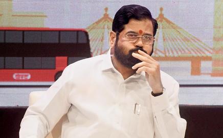 Eknath Shinde, head of the Shiv Sena. File pics/Ashish Raje