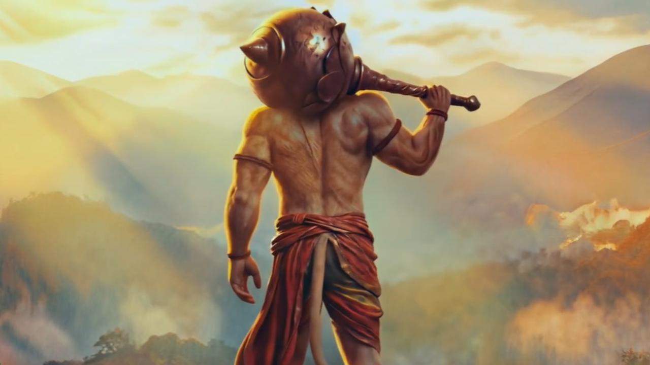 Chiranjeevi Hanuman The Eternal first look presents Lord Hanuman's strength