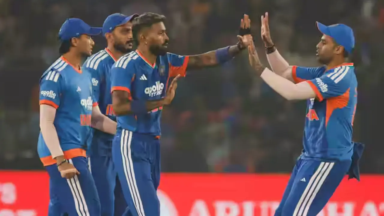 All Team India bowlers chipped in with two wickets each. Hardik and Shivam Dube registered one wicket each to their names