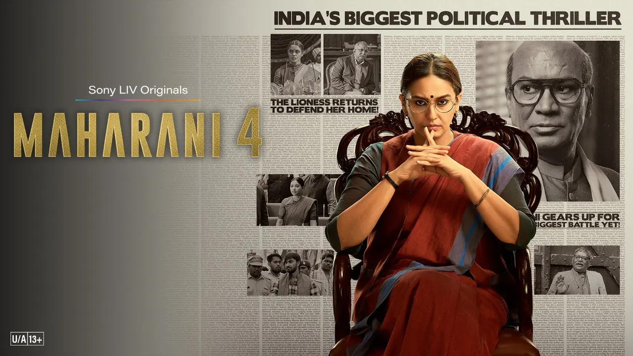 Maharani Season 4 
Huma Qureshi returns to one of her most iconic roles with another emotionally charged, politically sharp performance. Season 4 digs deeper into ideological conflicts, evolving leadership, and the personal costs of power.