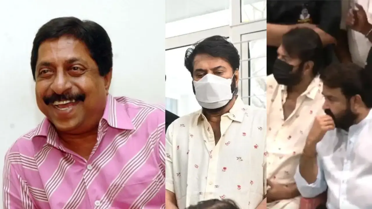 Mammootty and Mohanlal get teary-eyed as they pay homage to Sreenivasan