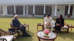 Prime Minister Modi meets India's javelin star Neeraj Chopra at his residence
