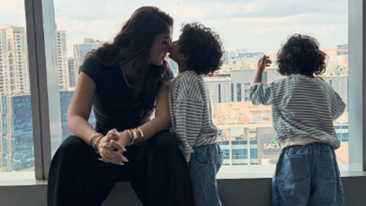 Nayantharas sons Ulag and Uyir call her Best amma in the world