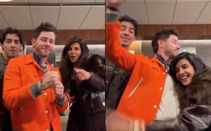 Priyanka Chopra with Jonas Brothers