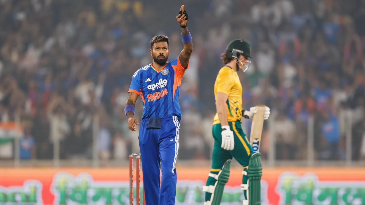 With the ball, Pandya also claimed one wicket by conceding 41 runs in his spell of three overs (Pic: X/@BCCI)